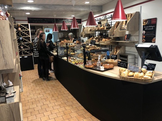 Agencement de l'espace de vente d'une boulangerie pâtisserie