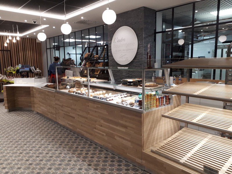 Agencement de l'espace de vente d'une boulangerie