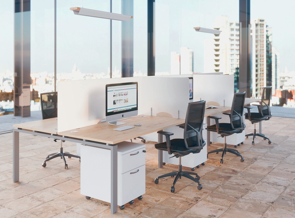 Agencement de bureau collectifs 6 personnes