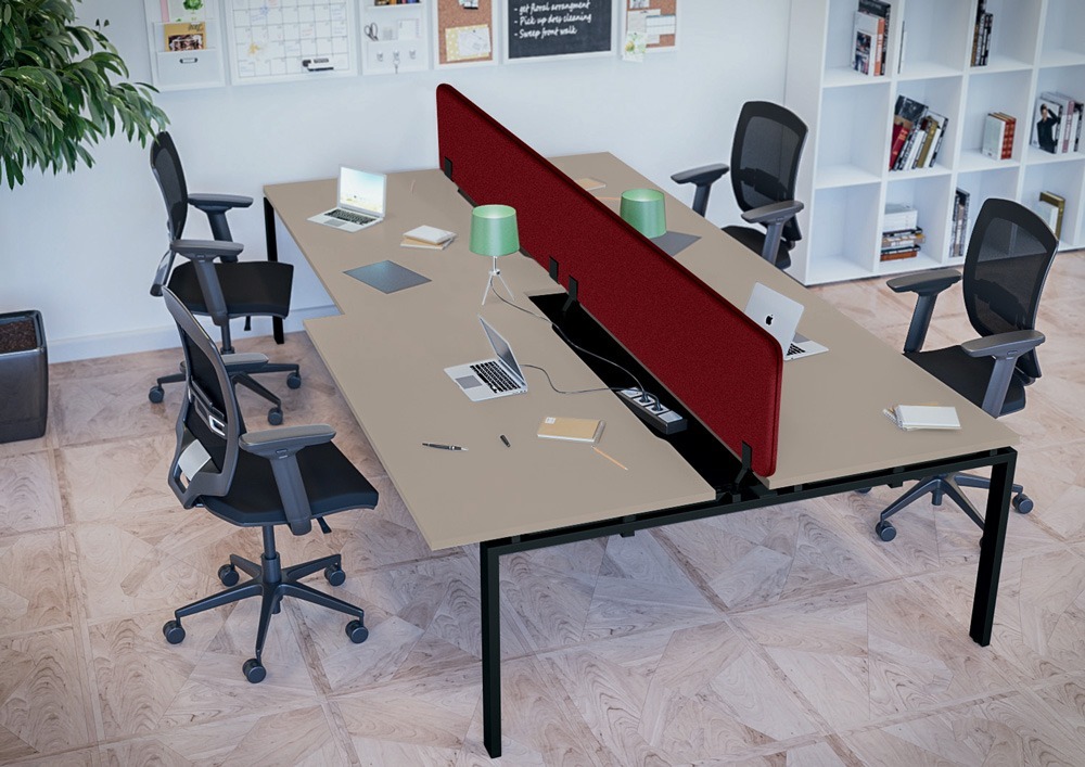 Agencement bureau collectif 4 collaborateurs