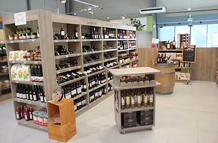 Agencement des rayons d'un magasin bio