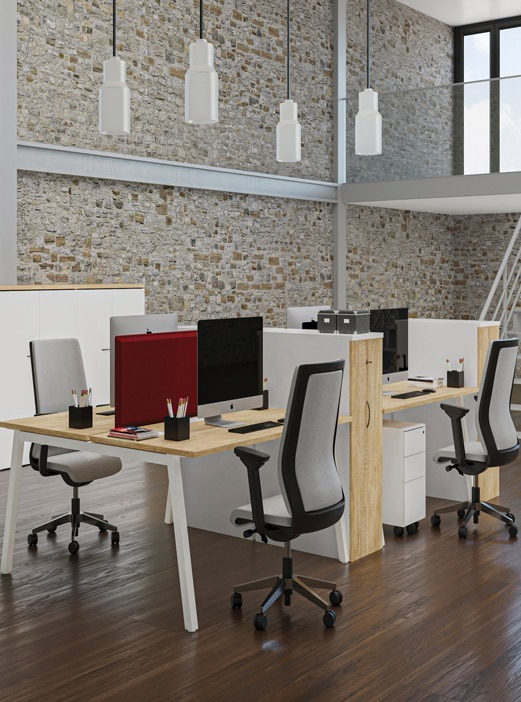 Agencement de l'espace bureau d'une entreprise