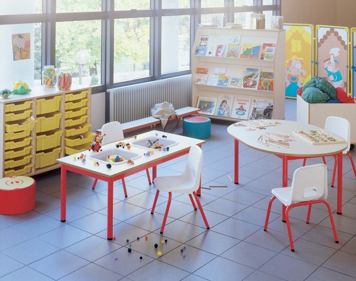 Agencement d'un espace ludique pour une classe maternelle