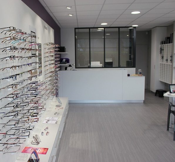 Agencement de l'espace de vente d'une boutique optique
