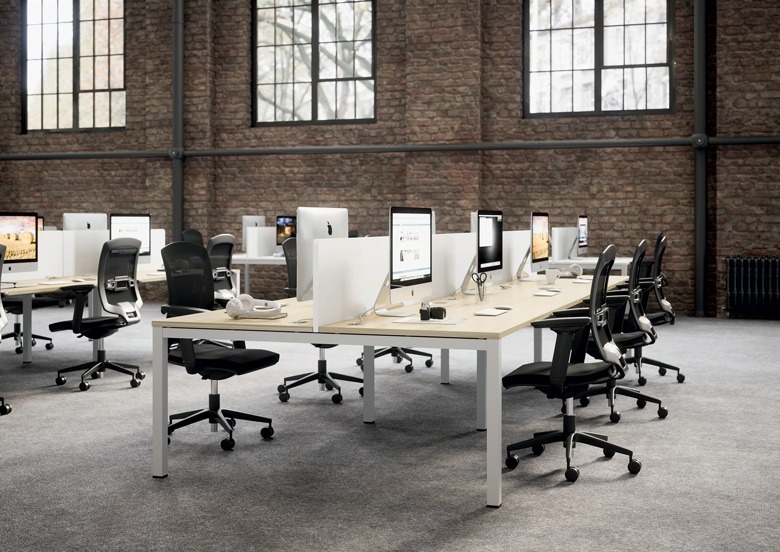 Bureaux collaboratifs d'un agencement open space