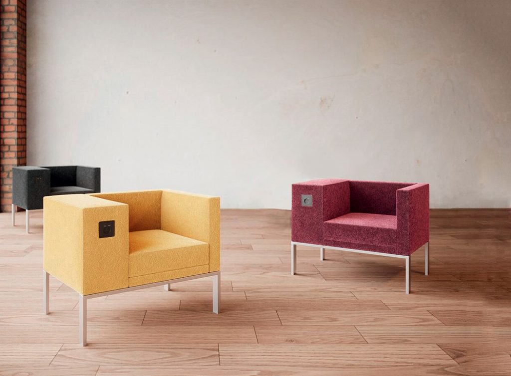 Mobilier d'attente pour un agencement préfecture