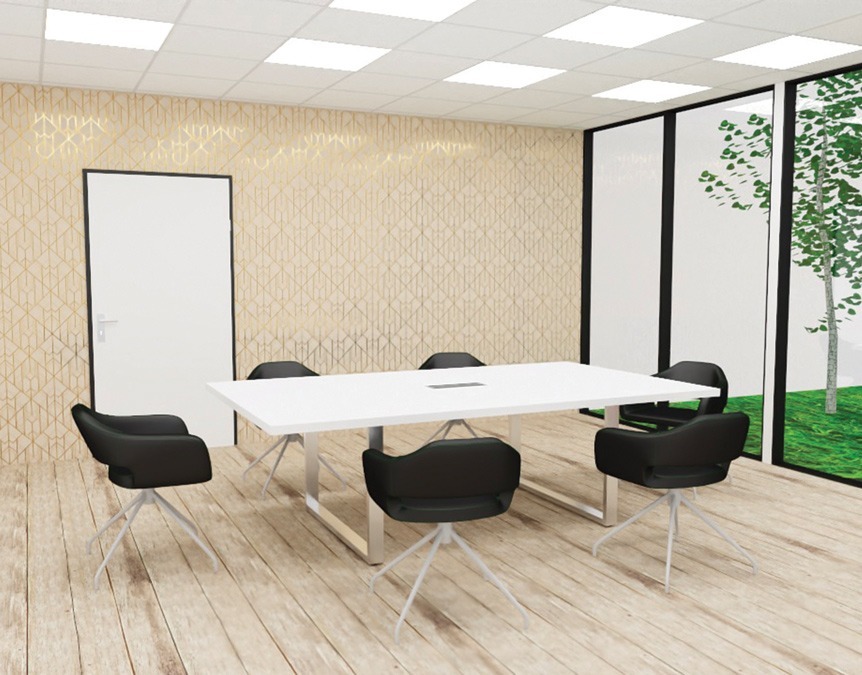 Aménagement d'une salle de réunion à l'ambiance premium