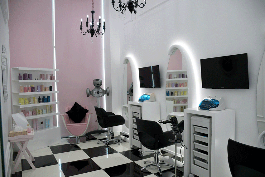 racinea agencement salon de coiffure siege elegant coiffeuse