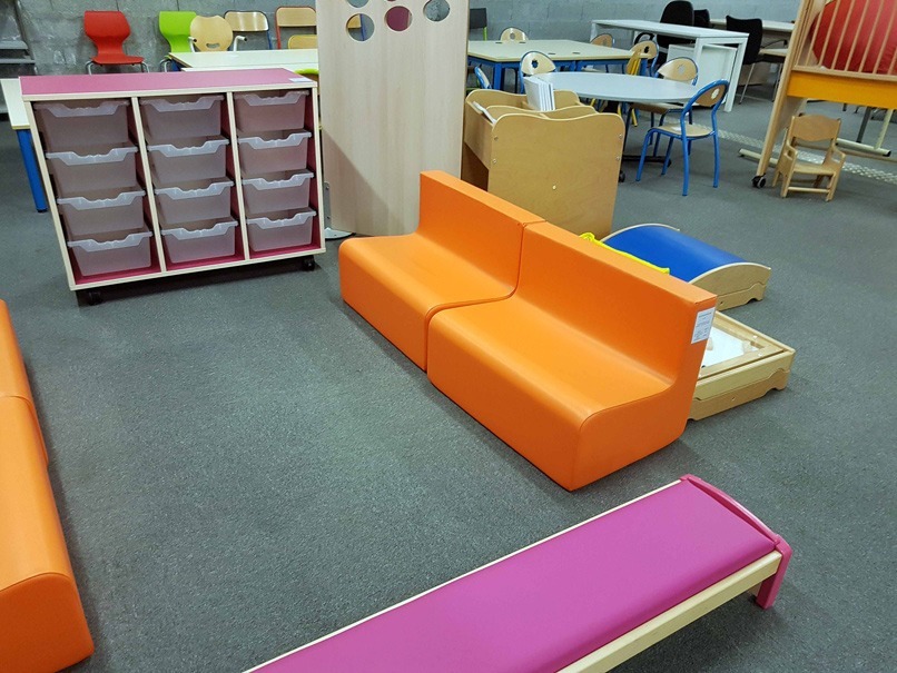 Aménagement d'un coin déténte pour une crèche