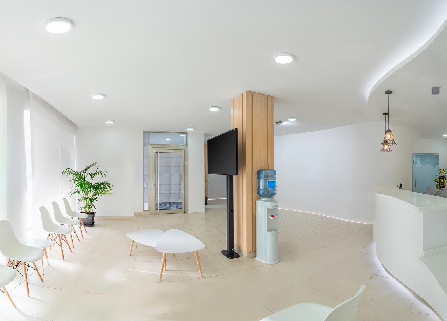 Mobilier d'attente pour un institut de soins