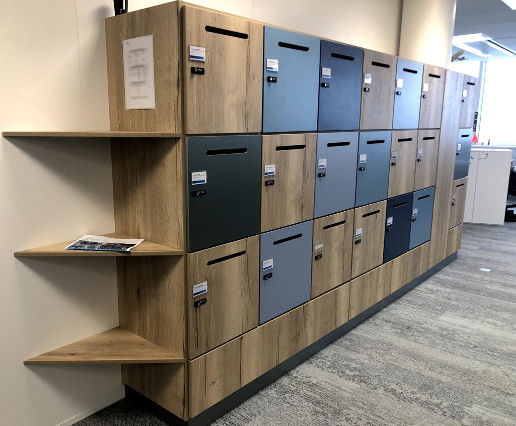 Casiers individuels sécurisés pour l'aménagement de vestiaires professionnels