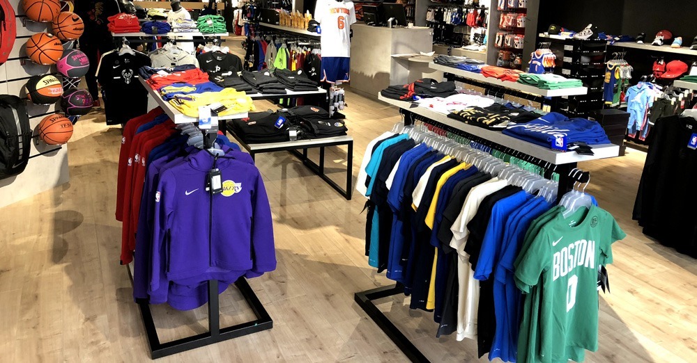 racinea agencement boutique de sport menu