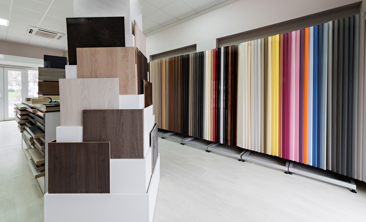 Aménagement d'un showroom modulable pour un vendeur de revêtements