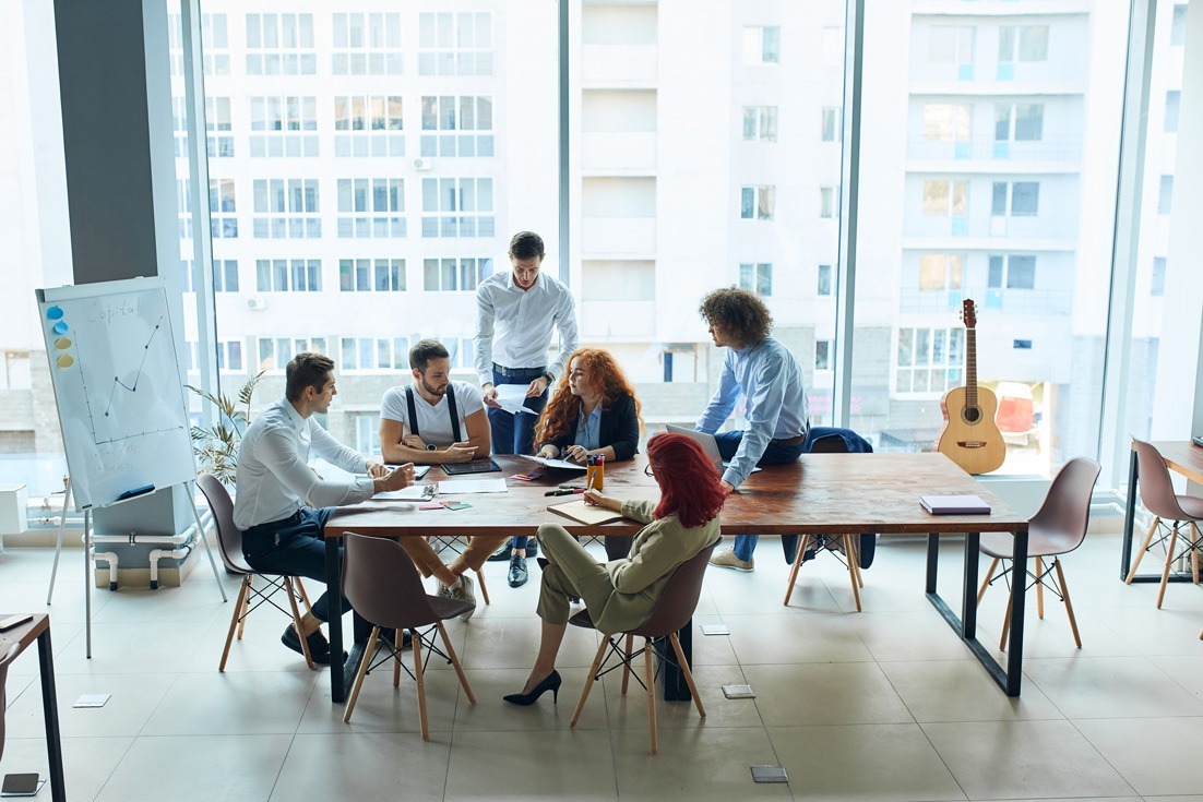 Répartition des équipes selon leur travail dans un open space